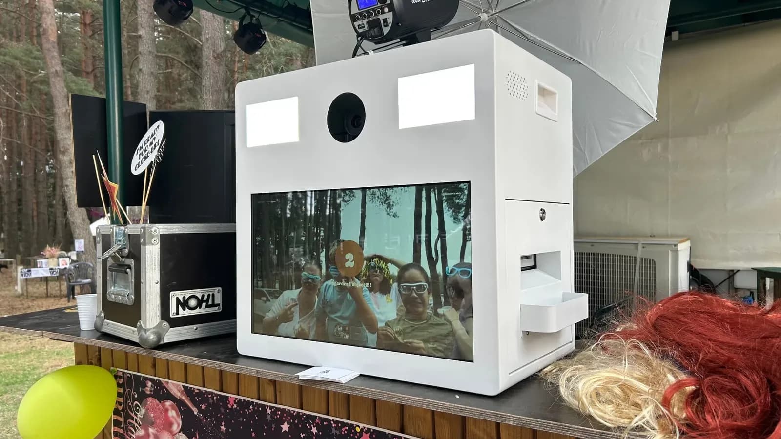 La borne photobooth Remember installée pour un événement
